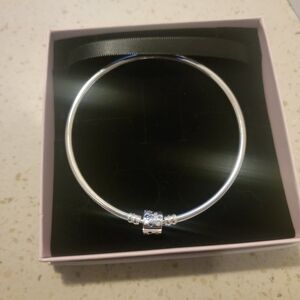 Pandora Silver Bracelet with Blue Accents